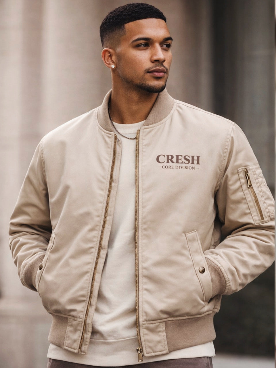 CRESH World core division Bomber Jacket