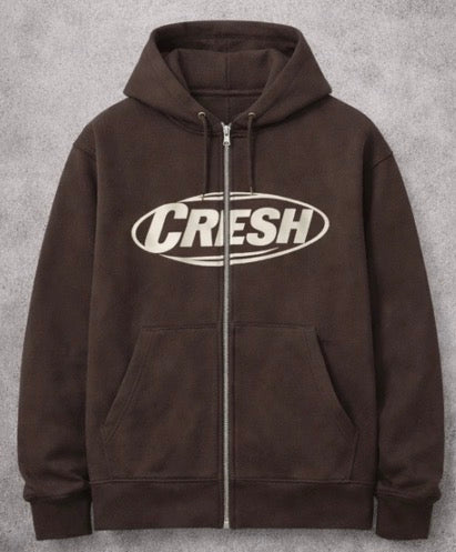 Cross zip Cresh hoodie (Copy)